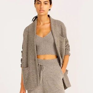 🆕 J. Crew Cocoon Sweater Blazer in Heather Graphite